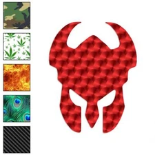 Skull Helmet Mask, Vinyl Decal Sticker, 40 Patterns & 3 Sizes, #639