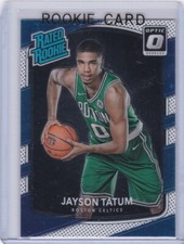 JAYSON TATUM ROOKIE CARD Boston Celtic Basketball 2017 DONRUSS OPTIC RATED $$ RC