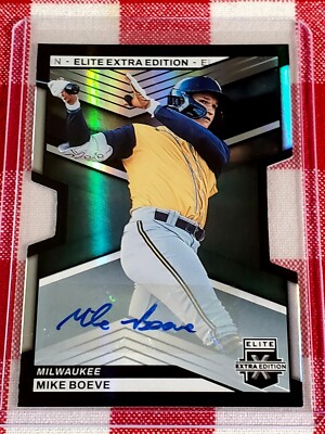 Mike Boeve 2023 Panini Elite Extra Edition Die-Cut Auto 194/399 #116 Brewers