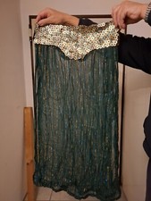 bauchtanz rock grün 38 - 40 ,