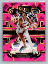 2024 Panini Select WNBA - Concourse Pink Ice Prizm #25 Diamond Miller