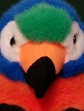 Vtg SWIBCO Macaw Bird Squawk Tropical Parrot Plush Retired 1994