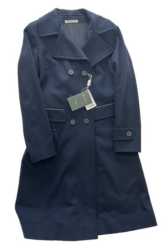 Brooks Brothers Loro Piana Bal collar coat Navy Blue Size S Wool