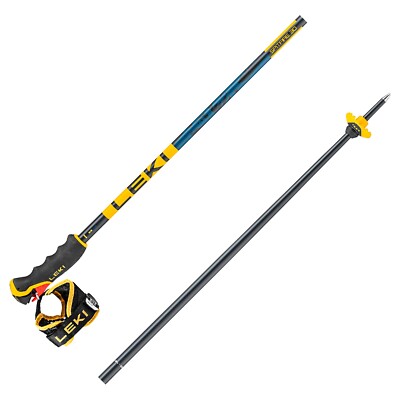 Leki Spitfire 3D / 16 mm - dunkelblau/orange - Freeride Skistöcke mit Trigger 3D