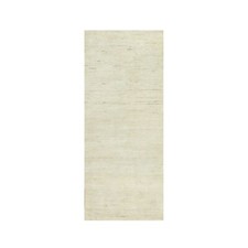 2'6" x 6' White Luxuriouss Wool Hand Knotted Runner Oriental Rug R90556