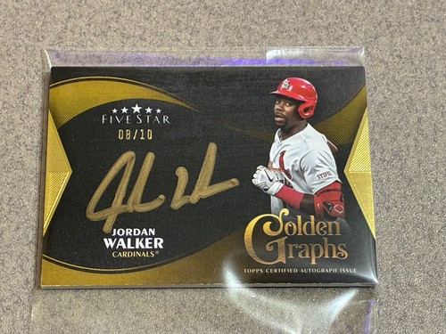 Jordan Walker Auto 08/10, Golden Graphs, 2024 Topps Five Star, #GG-JW, Cardinals