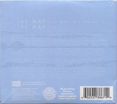 POSTER---- ARIANA GRANDE The Way (feat. Mac Miller) 2-Track CD