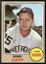 1968 Topps #256 Norm Cash - Very Good 3000058