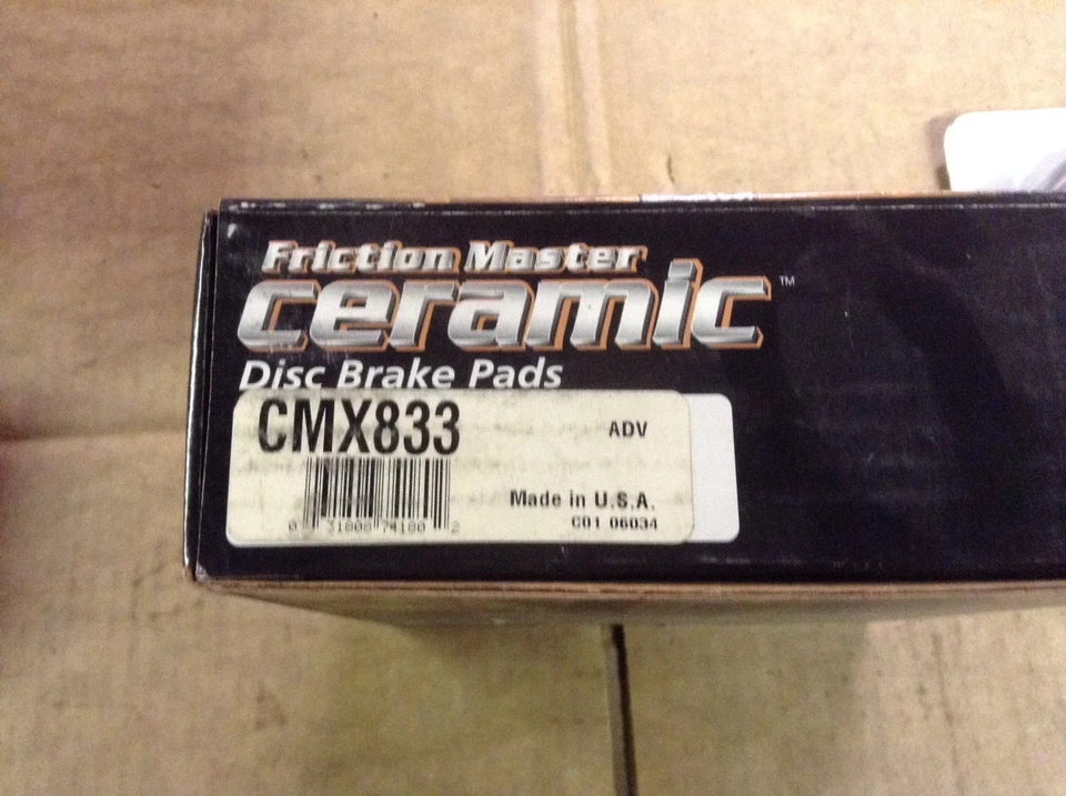 Pastillas de freno delanteras de cerámica Friction Master CMX833 Foto 2 de 3