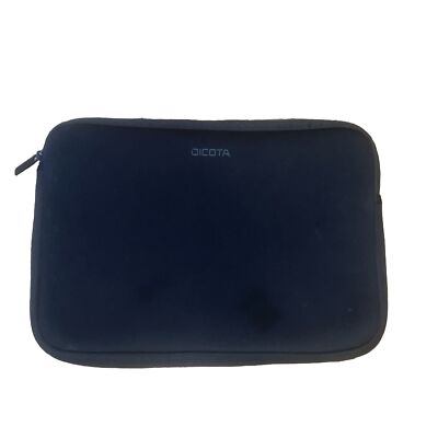 Dicota Base 13.5 x 10 Inch Laptop Sleeve Black Top Zippered