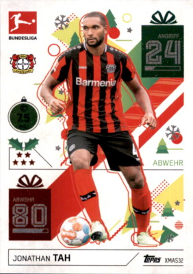 Match Attax 2021 2022 21/22 XMAS32 - Jonathan Tah