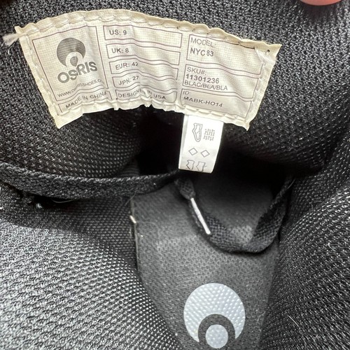 Osiris NYC 83 Raro Negro Fibra de Carbono Descontinuado Hombres 9 Nuevo Patín Sin Usar LEER - Imagen 8 de 8