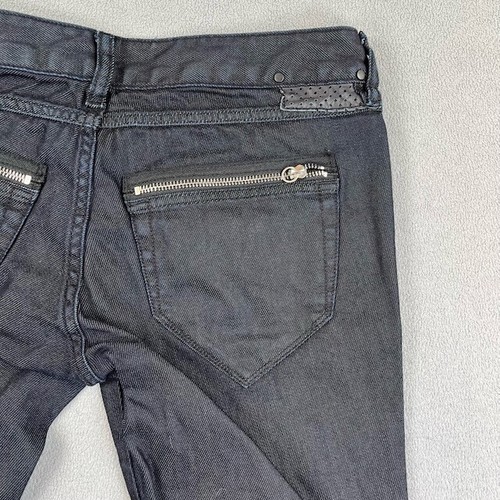 Diesel Jeans Womens Black Straight Denim Button Clush Workwear 008LG Fits 30x29 - Picture 6 of 15