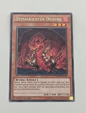 Yu-Gi-Oh Einzelkarte Demaskierter Drache bespielt