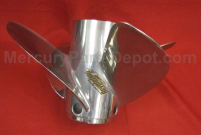 Boatman Hélice Bateau Mercury 13 3/4 X 15 - Acier Inox Poli