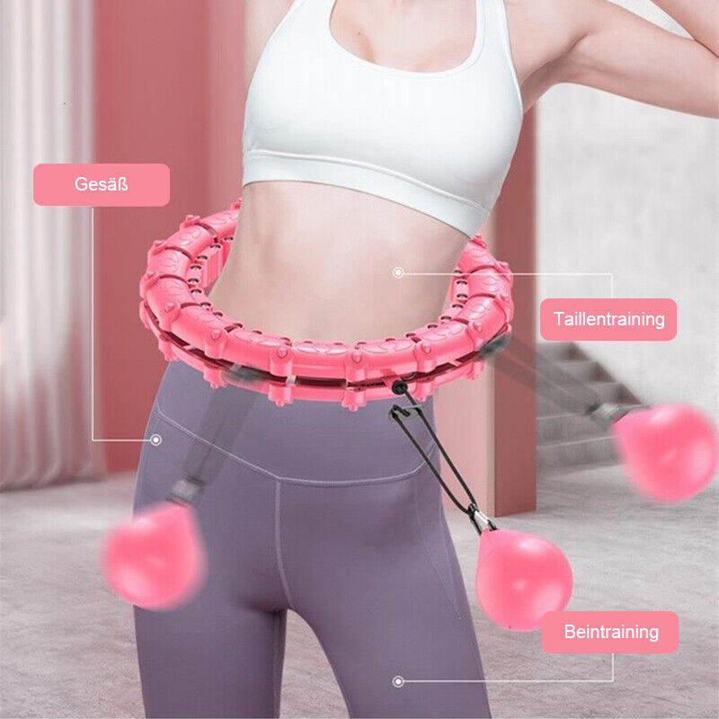 Smart Hula Hoop Reifen Massagereifen Fitnessreifen mit Gewicht Massagefunktion