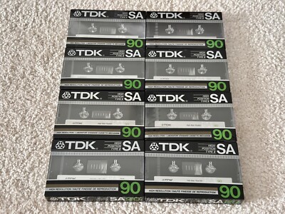 8X TDK SA90 Type II Position 1984 1985 USA  - SEALED