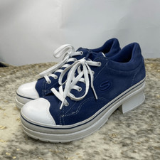 Vintage Sketchers 90's Platform Blue Suede Skechers Size 9