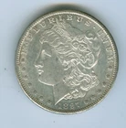 1897-S  MORGAN SILVER DOLLAR--AU/UNC