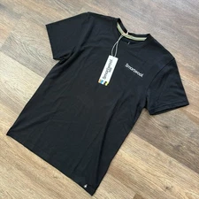 Smartwool Unisex Dawn Rise Graphic Shirt Sz XXS Black S/S NWT Hiking Outdoor 