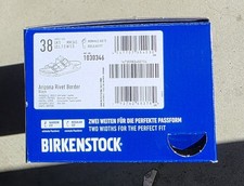 Birkenstock Arizona Rivet Border Suede Leather Black Color Regular Wide