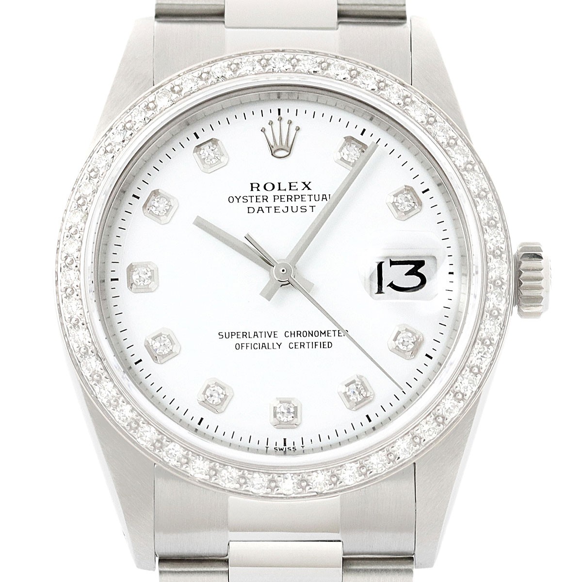 Rolex Datejust 18K White Gold SS
