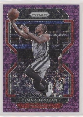 2021-22 Panini Prizm Fast Break Purple Prizm 11/75 DeMar DeRozan #113 7y2