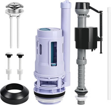 3-Inch Dual Flush Valve  Fill Valve Replacement Kit for 2-Piece Toilets, Comple