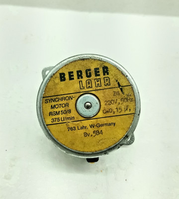 BERGAR LAHR /SYNCHRONOUS MOTOR RSM 50/8/220V 50 HZ (FREE SHIPPING)