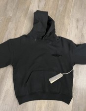 Size Small - Fear of God Essentials Black Stretch Limo Hoodie 100 Authentic