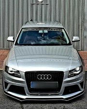 P-Performance Front bumper splitter for Audi A4 S4 B8 Lower spoiler addon Skirt