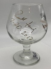 Jack Daniel's SINGLE BARREL Snifter Glass SIGNED  "Squire Daddy" Randall Fanning