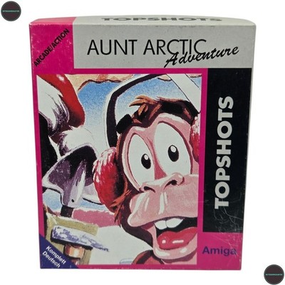 Aunt Arctic Adventure Commodore  Amiga Disk  Spiel Big Box Topshots 1988 CIB