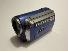 JVC Everio GZ-MS120AU Digital Camcorder Blue w/Charger, Battery Tested WORKING