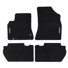 Tapis de Sol de Voiture pour Peugeot Partner II 2008-2018 Velours Noir 4Pcs