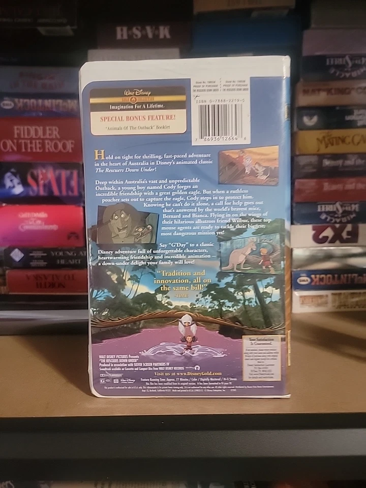 The Rescuers Down Under (VHS, 2000, Gold Collection Edition) - Image 2 of 2