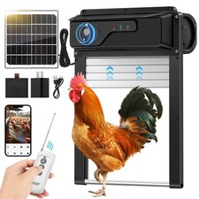 Solar Powered Automatic Chicken Coop Door with Timer/PIR Sensor Modes