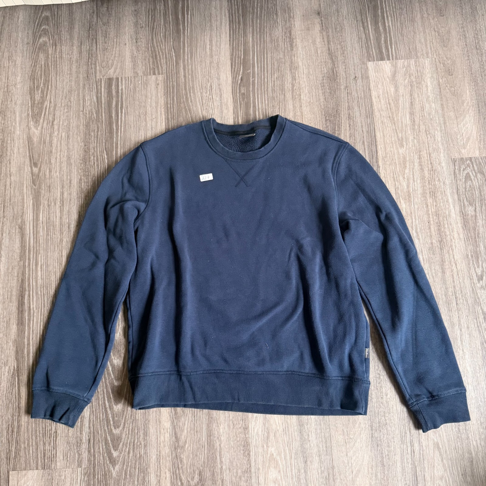 Eddie Bauer Mens Crewneck Sweatshirt Navy Blue Size Large Pullover