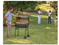 LS'BABQ Replace Parts Aluminized Steel 20" Ash Pan with 2 pc Fire Grate Hanger,