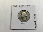 1937 D Washington 90% Silver Quarter Key Date from Denver Mint 032026 02tk