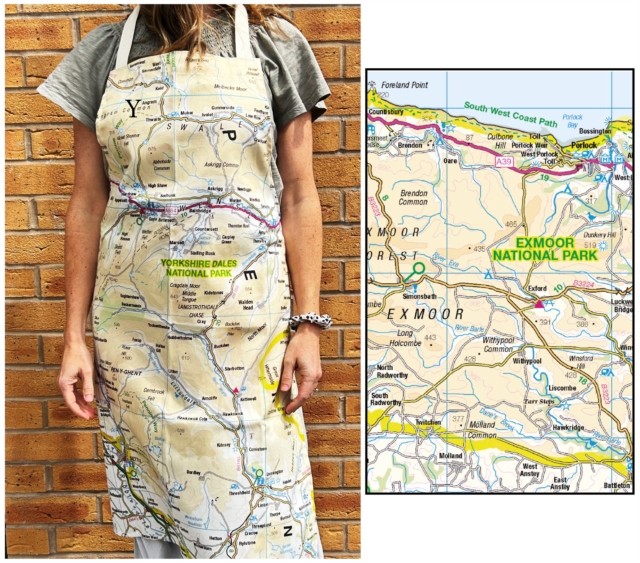 OS Map Adult Apron  Exmoor National Park 5060995493985