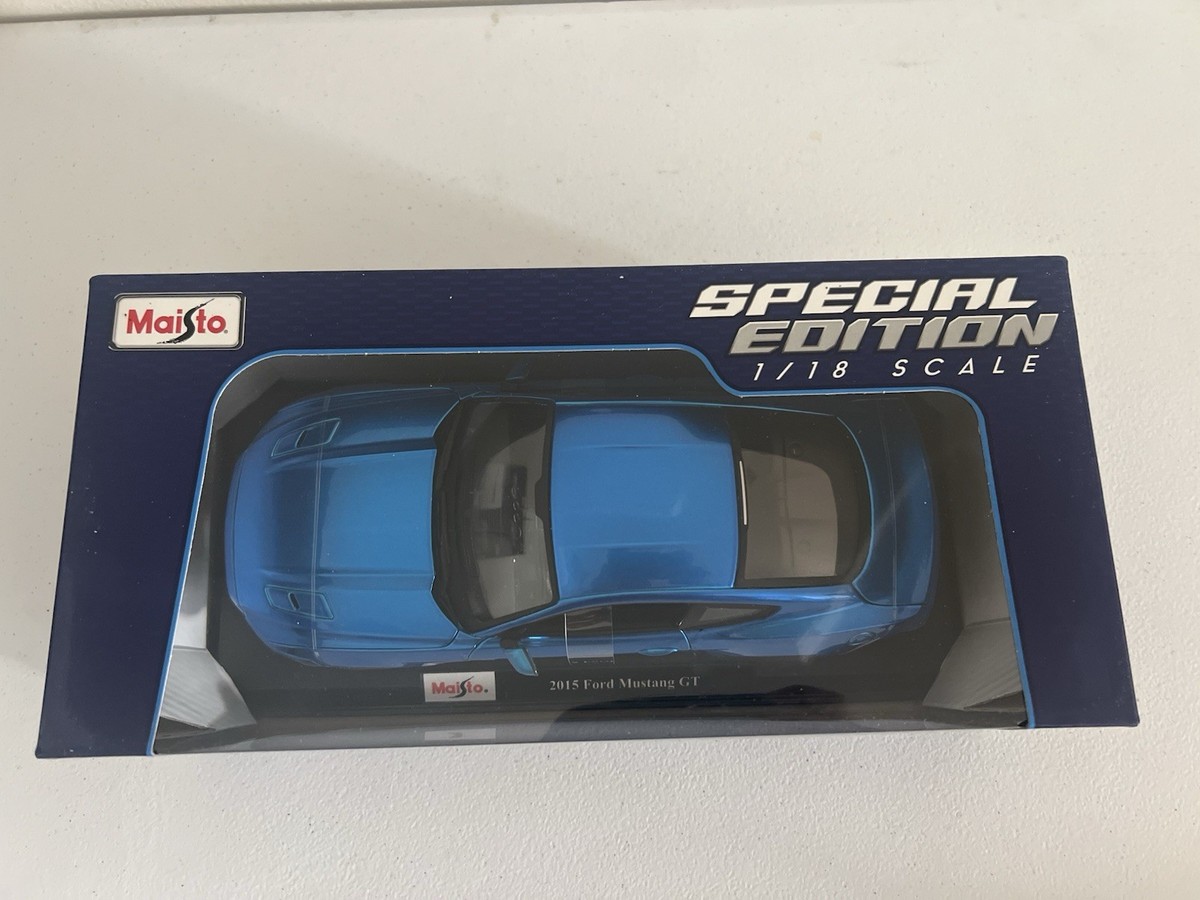 Maisto 2015 Ford Mustang GT Coupe Blue Special Edition 1:18
