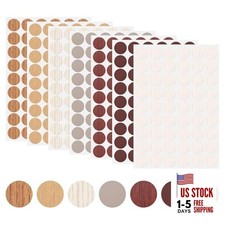 7 Sheets Screw Hole Covers Sticker 21mm 54 in 1 Self Adhesive Hole Sticker