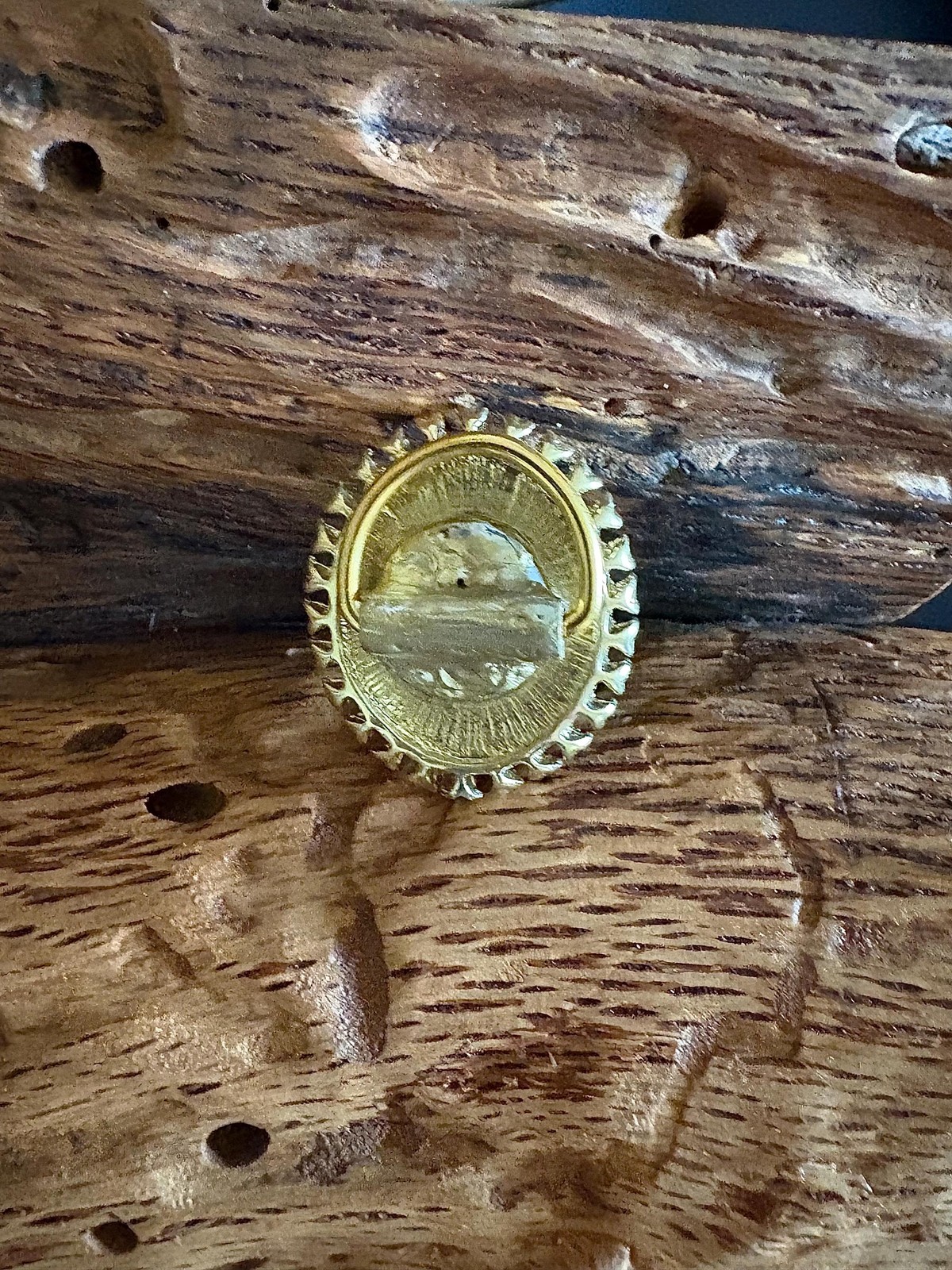 Wild Rag Scarf Slide -Bandana slide - Black and gold floral rhinestones