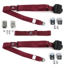 Vw Type 2 Split 1949 - 1967 Standard 3pt Burg Bench Seat Kit Wbrackets 3 Blts Vw Type 2 Split 1949 - 1967 Standard 3pt Burg Bench Seat Kit Wbrackets 3 Blts
