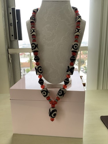 Rare Tibetan Beaded Necklace 26” - Picture 3 of 4