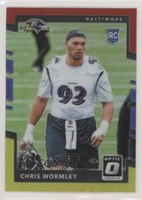 2017 Donruss Optic Rookies Red & Yellow Prizm Chris Wormley #143 fm0