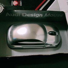 Audi Silver Laser Wireless Optical Mouse USB 2.4GHz Click Button Unused