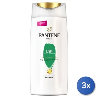 3X Pantene Shampoo 675 Ml. Lisses Soie - Photo 1/3