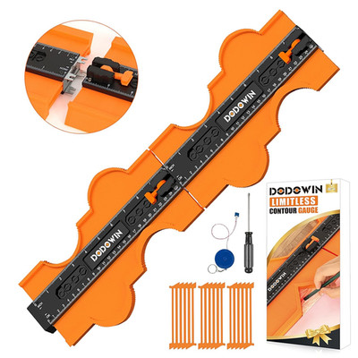 Contour Gauge Unlimited Connection Profile Tool 20 Inch, Super Gauge Shape Outli